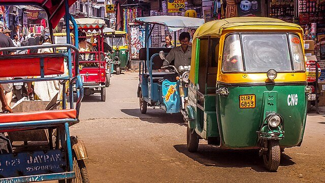 Tuk tuk ride India